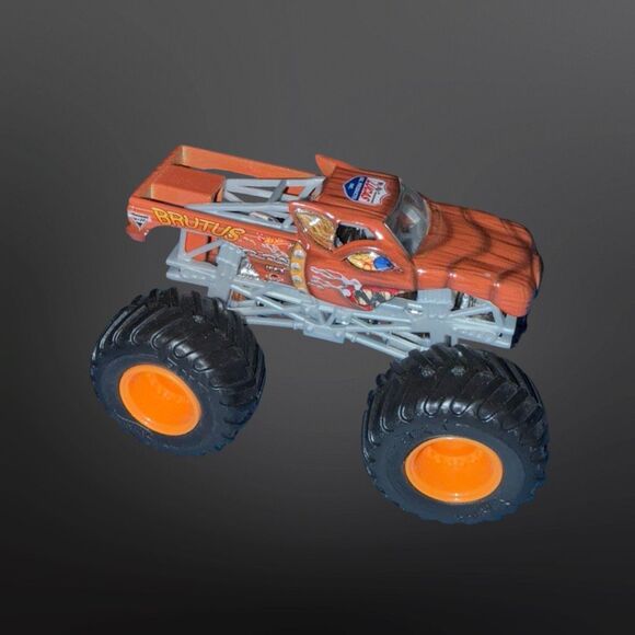 Hot Wheels Brutus Brown Monster Jam Lucas Oil Die Cast Monster Truck 1:64 A27 - Picture 4 of 8